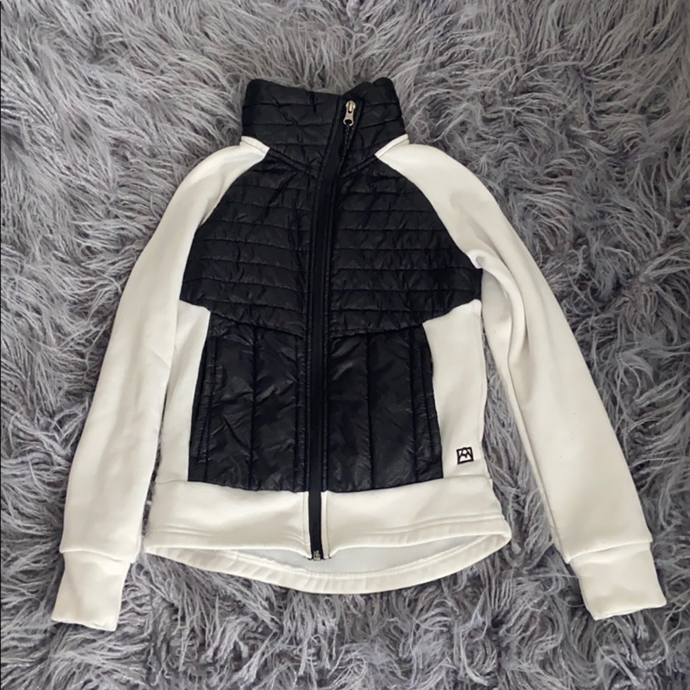Girls Black and White Avalanche Jacket